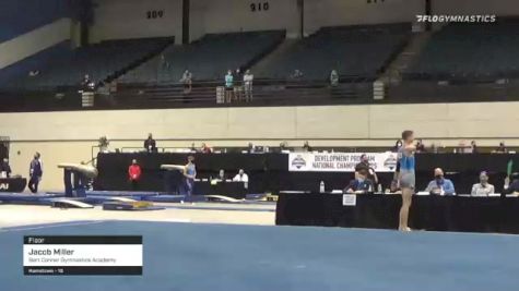 Jacob Miller - Floor, Bart Conner Gymnastics Academy - 2021 USA Gymnastics Development Program National Championships