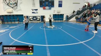 91 lbs Quarterfinal - Degan Wilson, Lovell Middle School vs Fabien Garcia, Worland Middle School