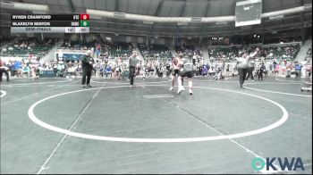 120 lbs Semifinal - Ryken Crawford, Owasso Takedown Club vs Blakelyn Minton, Broken Arrow Wrestling Club