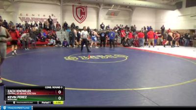 285 lbs Cons. Round 3 - Kevin Perez, Highland vs Zach Knowles, Central Of Grand Junction