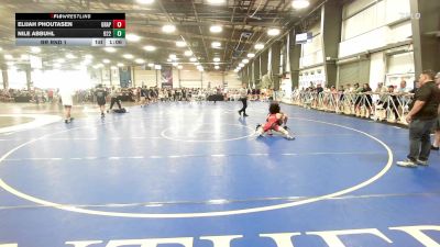 132 lbs Rr Rnd 1 - Elijah Phoutasen, Grapplers Garage vs Nile Abbuhl, Team 922