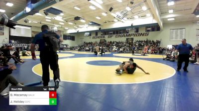 147 lbs Consi Of 32 #2 - Brentley Macamay, Walnut vs Jude Holiday, Esperanza