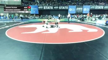 Boys 3A 126 lbs Cons. Round 6 - Joshua Wilson, White River vs Zechariah Egrubay, North Thurston