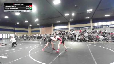 137 lbs Consi Of 16 #1 - Ragan Jensen, Redmond HS vs Sean Hernandez, Mantanona TC