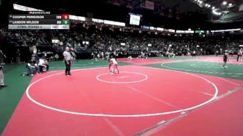 96 lbs Cons. Round 4 - Landon Wilson, NBHA vs Cooper Ferguson, TWM1