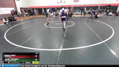 144 lbs Cons. Round 4 - James Frugoli, Niles (NOTRE DAME) vs Brian Hart, WAUCONDA