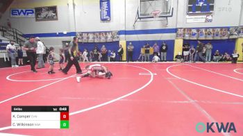 64 lbs Semifinal - Kael Camper, Caney Valley Wrestling vs Callen Wilkinson, Raw Wrestling Club