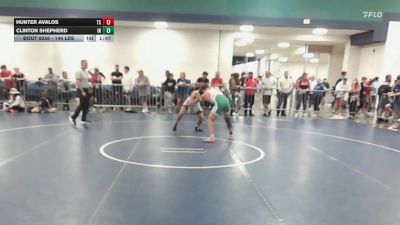144 lbs Round Of 32 - Hunter Avalos, TX vs Clinton Shepherd, IN