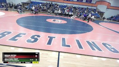 165 lbs 1st Place Match - Brayden Peet, Wisconsin-Whitewater vs Brian Petry, Cornell College