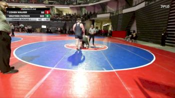 285-1A Champ. Round 1 - Brayden Patrick, Banks County vs Cohen Walker, Haralson County