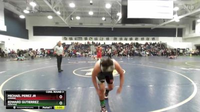 150 lbs Cons. Round 3 - Edward Gutierrez, Heritage vs Michael Perez Jr, Oxnard