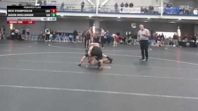 157 lbs 3rd Place - Nick Stampoulos, Lock Haven vs Jadon Skellenger, Lehigh