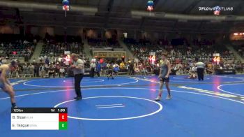 120 lbs Quarterfinal - Blake Sloan, Clinton WC vs Ethan Teague, Okwa