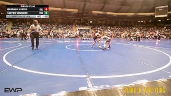 72 lbs Round Of 16 - Makenna Austra, Bulls Wrestling vs Harper Wimmers, Pursuit