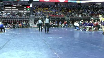 1A-106 lbs Champ. Round 2 - Lawson Bendgen, Woodbine vs Crosby Yoder, Logan-Magnolia