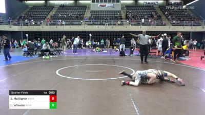 86 lbs Quarterfinal - Brian Hettigner, Harrington vs Leo Wheeler, Severna Park