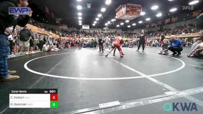 100 lbs Consolation - Connor Hobart, Carl Albert vs Reid Botchlet, Choctaw Ironman Youth Wrestling