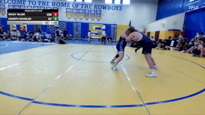 285 lbs Round 3 (8 Team) - Wiley Blair, SOWA /HWC vs Joseph Schulze, The Outsiders