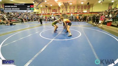 140 lbs Final - Jayden Wilson, KIPP TULSA vs Michael Brunson, Hilldale Youth Wrestling Club