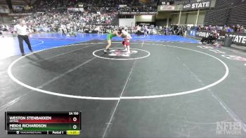 2A 150 lbs Champ. Round 1 - Mekhi Richardson, Tumwater vs Weston Stenbakken, Orting