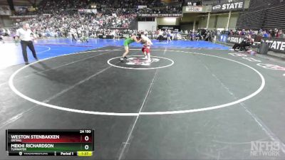 2A 150 lbs Champ. Round 1 - Mekhi Richardson, Tumwater vs Weston Stenbakken, Orting