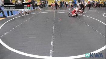 88 lbs Quarterfinal - Bryce Skidgel, Cowboy Wrestling Club vs Mason Giberti, Mustang Bronco Wrestling Club