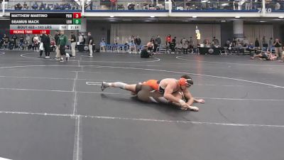 141 lbs Consi Of 8 #1 - Matthew Martino, Princeton vs Seamus Mack, Lehigh