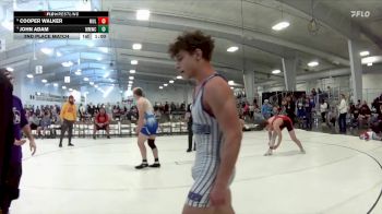 185 lbs 2nd Place Match - Cooper Walker, Mullen vs John Adam, Meridian Mustang Wrestling Club