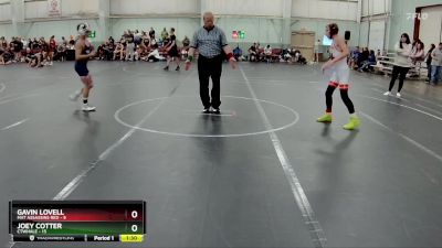 92 lbs Round 2 (8 Team) - Joey Cotter, CTWHALE vs Gavin Lovell, Mat Assassins Red