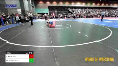 92 lbs Round Of 16 - Vincent Hunt, Moses Lake Wrestling Club vs Myles Terrell, Bay Area Dragons