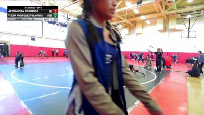 135 lbs Champ. Round 2 - Edna Rodriquez Villanueva, Poway vs Alexandra Espinosa, Palm Desert
