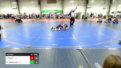 60 lbs Rr Rnd 2 - Jaxon Paulk, Foundation Wrestling vs Oumar Deslauriers, South Forsyth War Wrestling