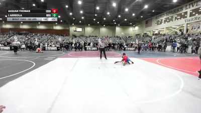 58 lbs Consi Of 4 - Jaquan Thomas, Corning Sharks vs J Arreola, Wrightwood Wrestling Club