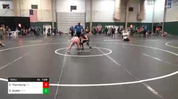 100 lbs Prelims - Coy Thornburg, 2 Tuff Gym vs Dominic Queen, Patriot Wrestling Inc