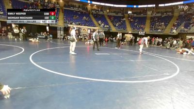 200 lbs 5th Place - Emily Neeper, Curwensville vs Morgan Reichard, Central Columbia