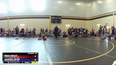 82 lbs Cons. Semi - Brian Wesley, Hobart Wrestling Club vs Maverick Meyer, Dragon Wrestling Club