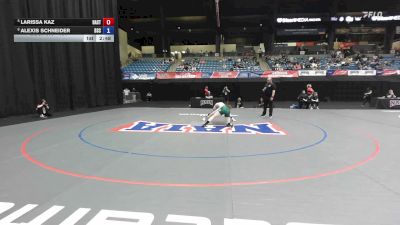 131 lbs 7th Place Match - Larissa Kaz, Hastings vs Alexis Schneider, Bismarck State