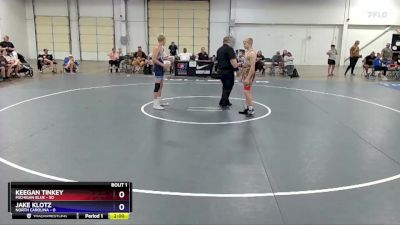 130 lbs Quarterfinals (8 Team) - Keegan Tinkey, Michigan Blue vs Jake Klotz, North Carolina