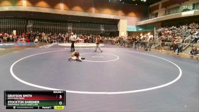 64-69 lbs Round 1 - Grayson Smith, Gold Rush Reno vs Stockton Gardner, Greenwave Youth Wrestling