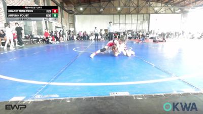 75 lbs Rr Rnd 5 - Gracie Tumleson, Fort Gibson Youth Wrestling vs Autumn Foust, Keystone Kids Wrestling Club