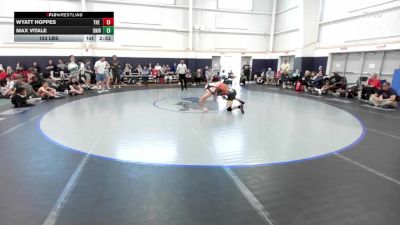 153 lbs Quarterfinal - Wyatt Hoppes, The Asylum White-HS vs Max Vitale, University Hawks Wrestling Club