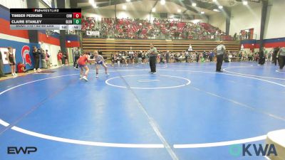82-88 lbs Rr Rnd 1 - Timber Perkins, Caney Valley Wrestling vs Claire Stanley, Glenpool
