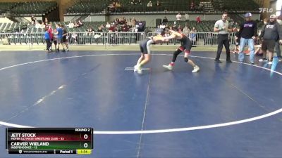126 lbs Round 2 (4 Team) - Carver Wieland, Independence vs Jett Stock, Moyer Ultimate Wrestling Club