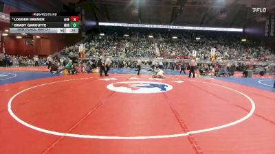 2A-165 lbs 3rd Place Match - Brady Garoutte, Moorcroft vs Louden Bremer, Lingle-Ft. Laramie/Southeast