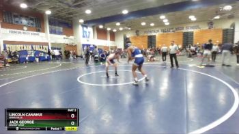 150 lbs Champ. Round 1 - Lincoln Canahui, Dana Hills vs Jack George, Bishop Amat