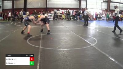 175 lbs Quarterfinal - Aidan Doyle, Interboro vs Ralphie Barca, DC Trained