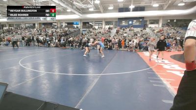 120-129.8 lbs Quarters - Reygan Bullington, Grizzly Wrestling Club vs Rilee Rohrer, Powell Wrestling Club