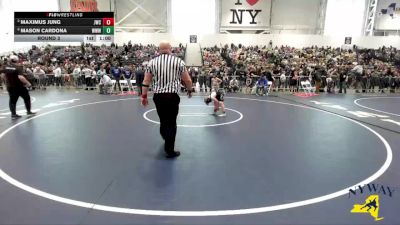 Round 3 - Maximus Jung, Journeymen Wrestling Club vs Mason Cardona, Washingtonville Wizards Wrestling