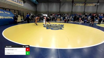 288 lbs Consi Of 16 #1 - Ben Hartman, Crescent Valley (OR) vs Julius Diaz, Brawley