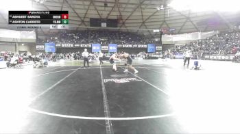 Boys 4A 190 lbs Cons. Round 3 - Ashton Carreto, Yelm vs Abhijeet Saroya, Kentwood